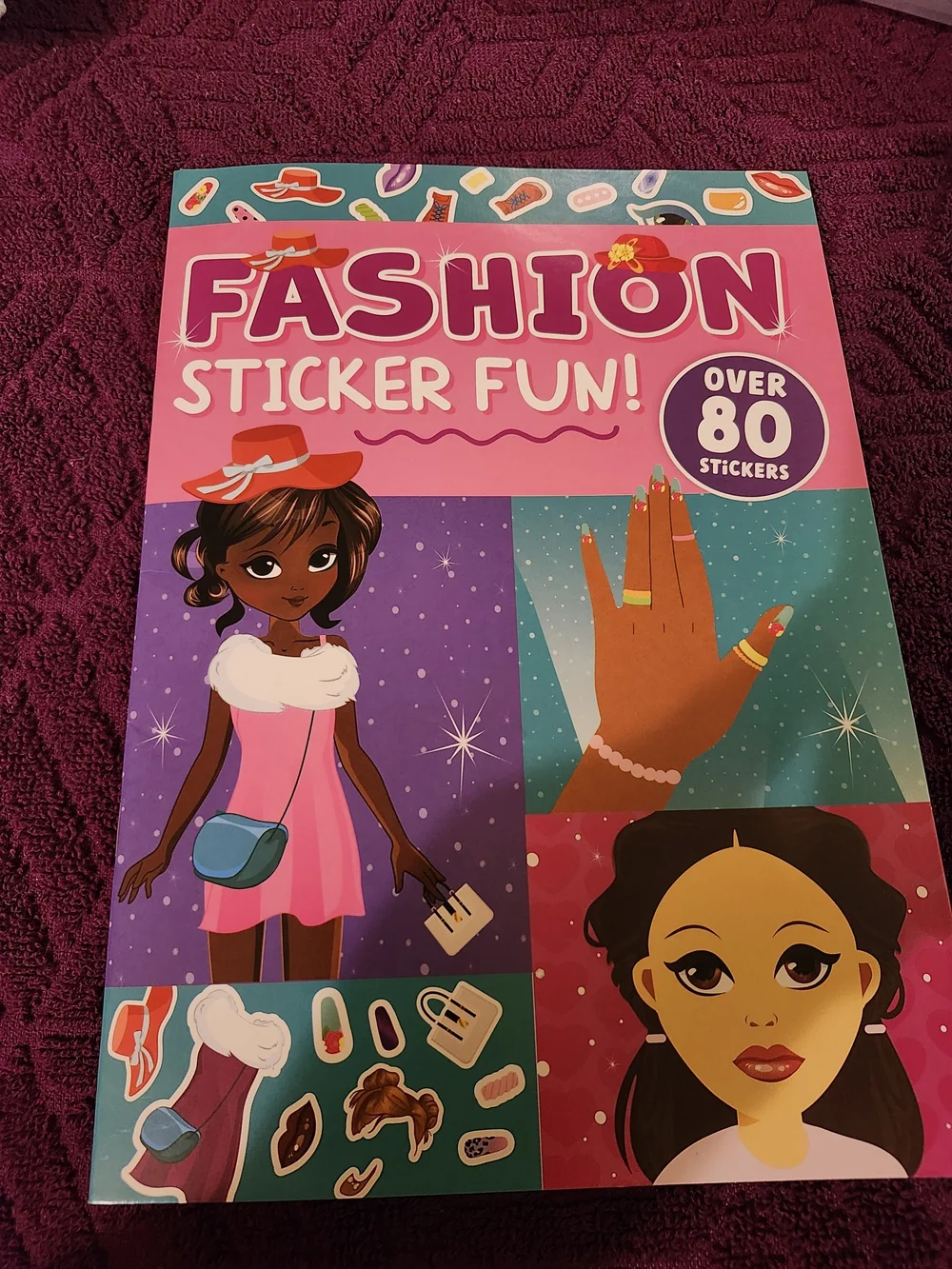 Fashion Sticker Fun! Pink & Teal Sticker Activity Book